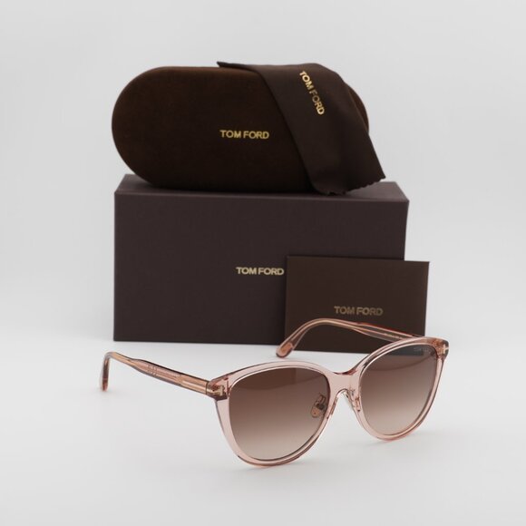 Tom Ford FT1055-K 72F Square Sunglasses - Shiny Pink/Brown Gradient - Picture 4 of 8